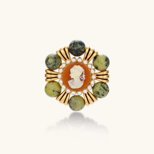 Cameo Garden Gemmen-Brosche