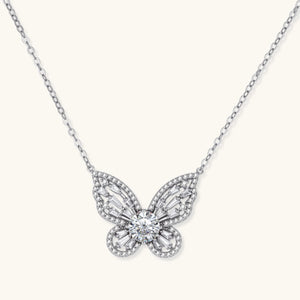 Radiant Butterfly Moissanit-Kette
