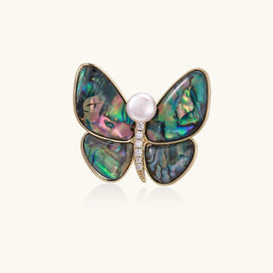 Rainbow Schmetterling-Brosche