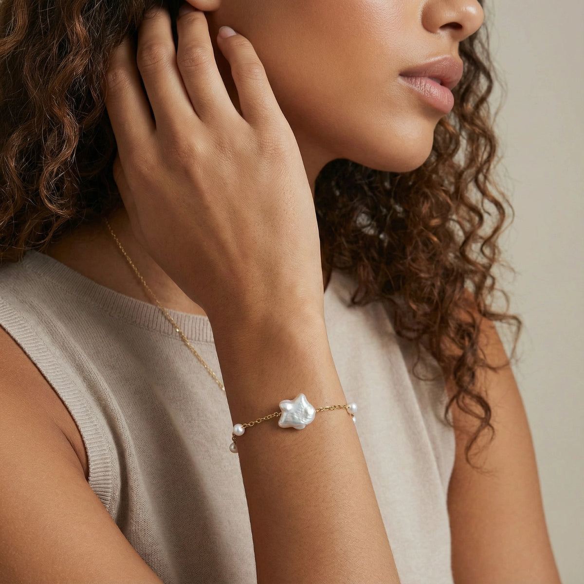 Pearl Harmony Armband Vermeil