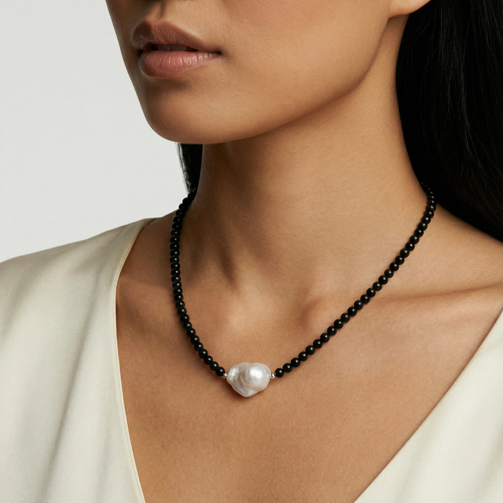 Midnight Barockperlen-Kette