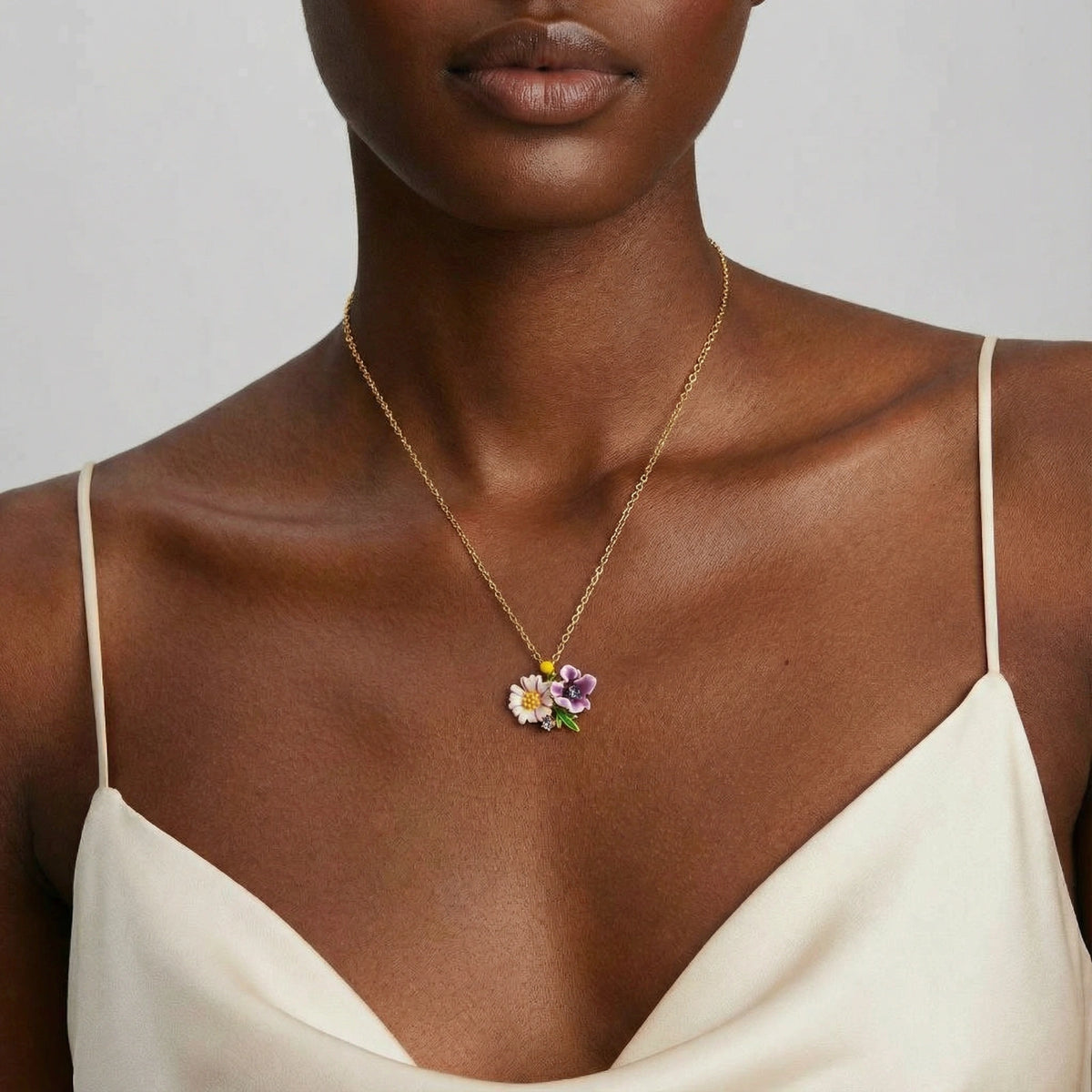 Garden Bouquet Emaille-Kette