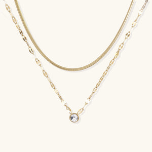 Golden Hour Layering-Kette
