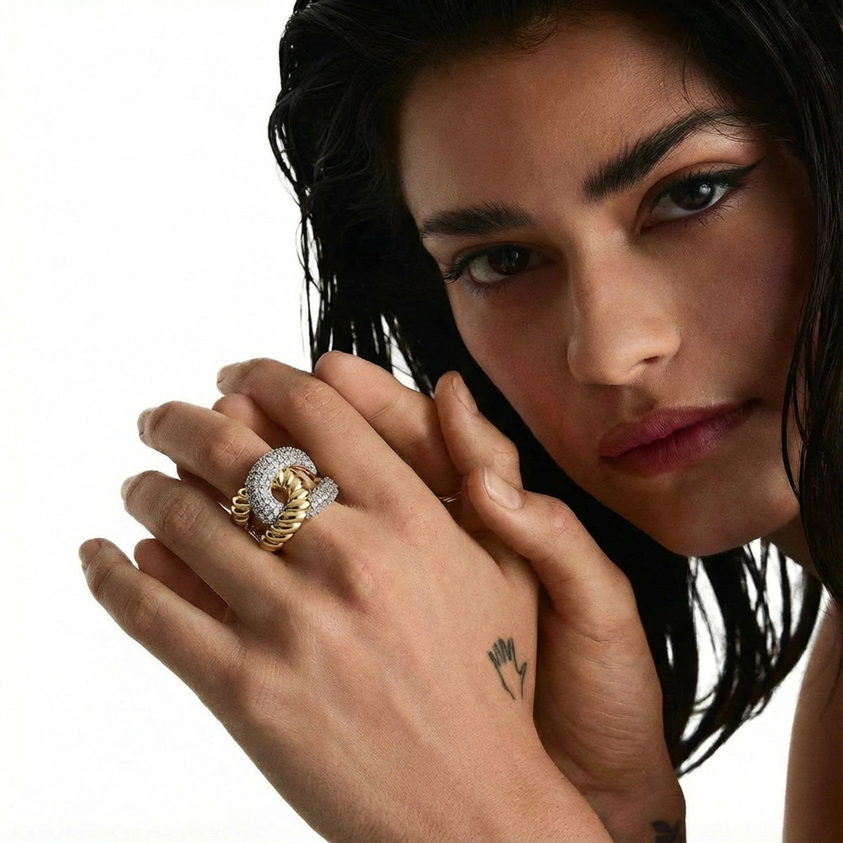Chain Statement-Ring Gold