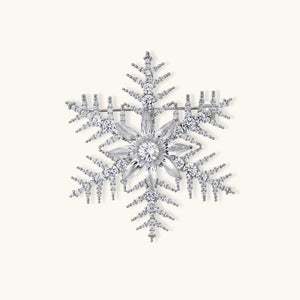 Winter Crystal Schneeflocken-Brosche