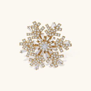 Winter Constellation Brosche Gold