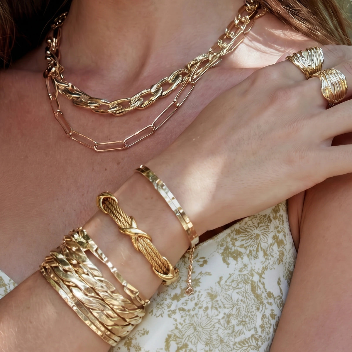Cross Knot Armreif