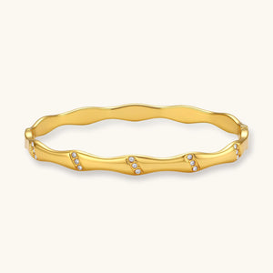 Bamboo Spark Armreif Gold