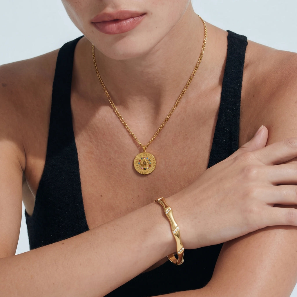Bamboo Spark Armreif Gold