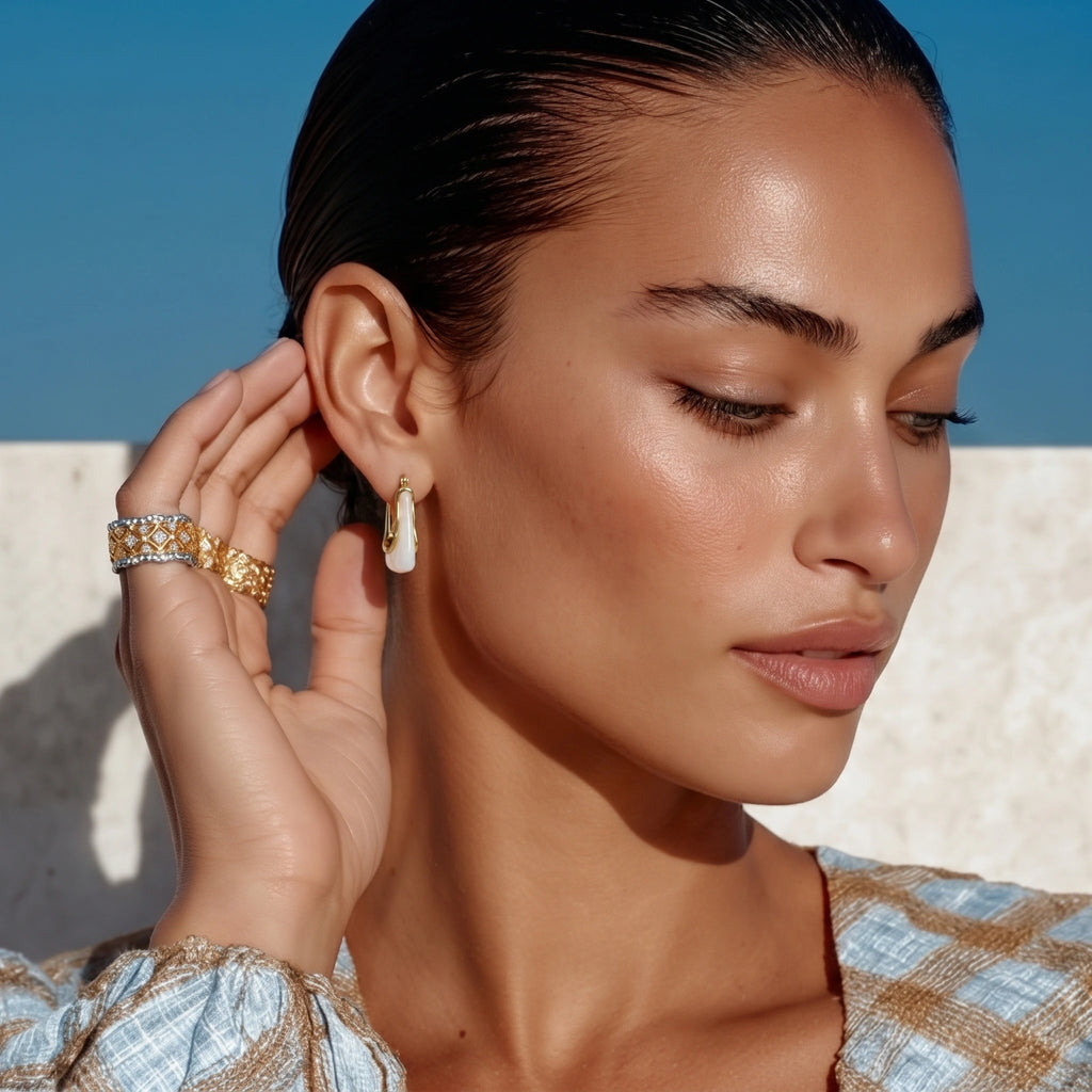 Lattice Luxe Ring Bicolor