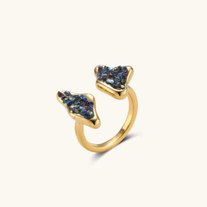 Stellar Embrace Ring Blau