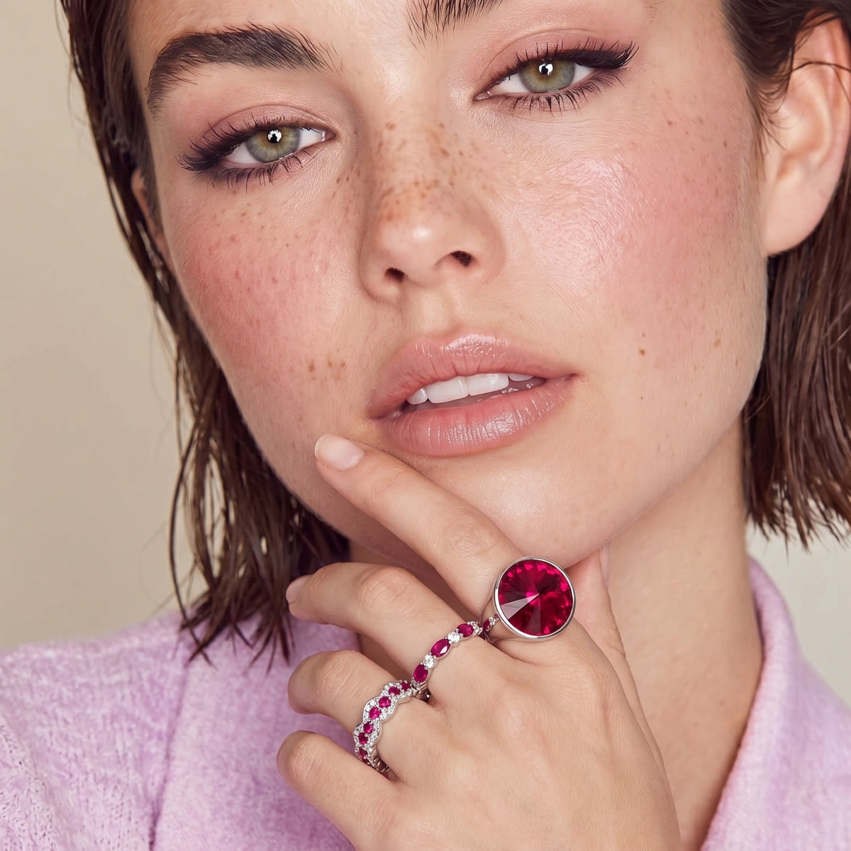 Rosé Ruby Memoire-Ring