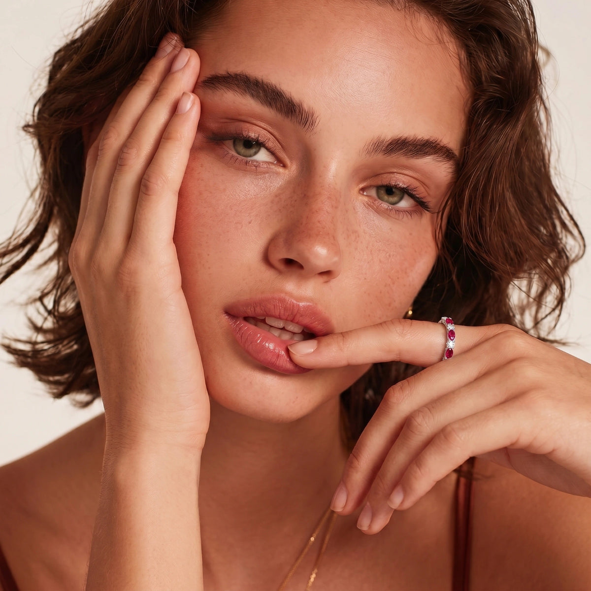 Rosé Ruby Memoire-Ring