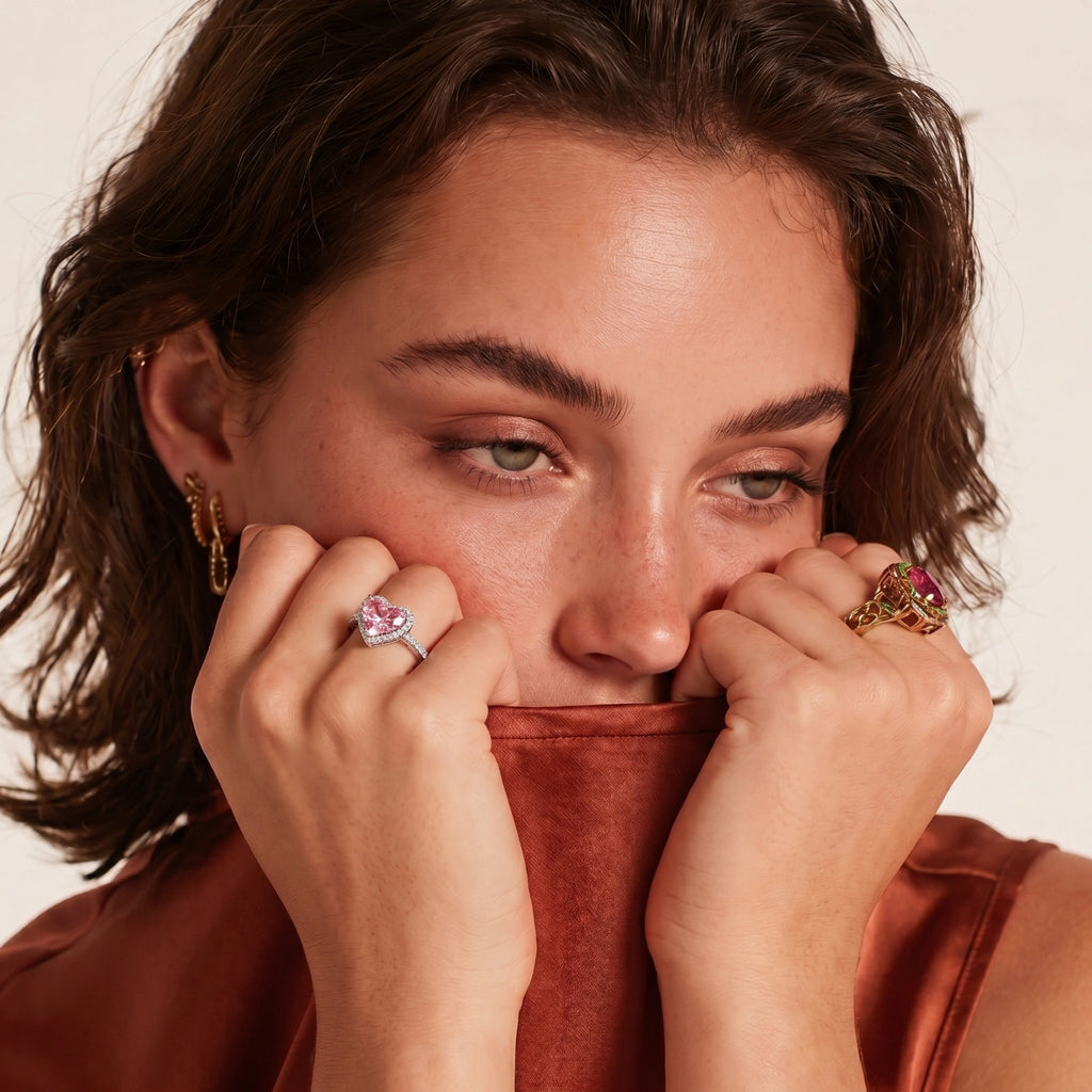 Sweetheart Herzring Rosa
